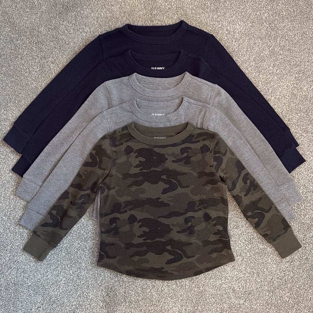Old Navy boys thermal long sleeve tops size XS (5)